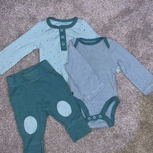 Cloud Island Teal 3 Pc Set | Size Newborn